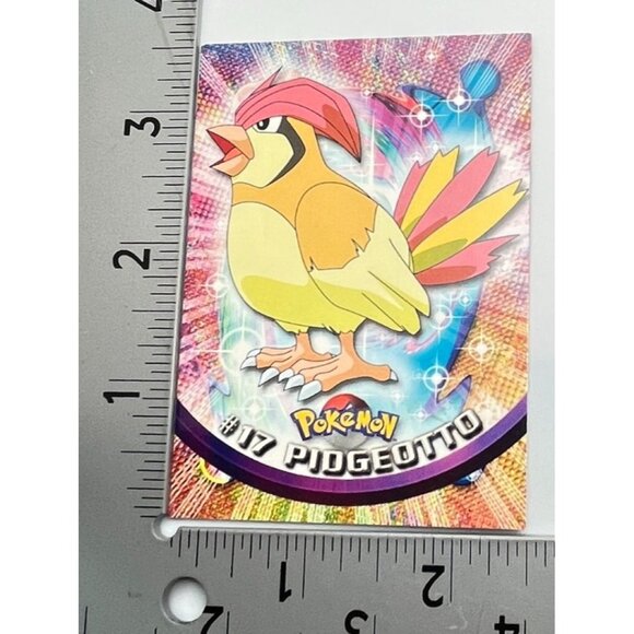 Pidgeotto Pokemon Card Topps #17 TV Animation Edition Series Black Logo - Picture 3 of 6